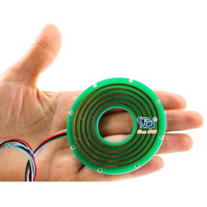 China 2 Circuits Flat Pancake Slip Ring Large Dielectric Strength wholesale