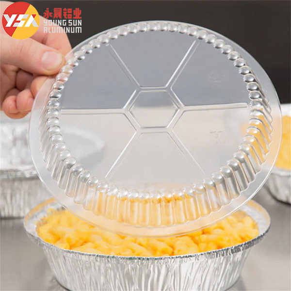 Round Foil Pans with Lids Freezer & Oven Safe Baking Cooking Roasting One - Time