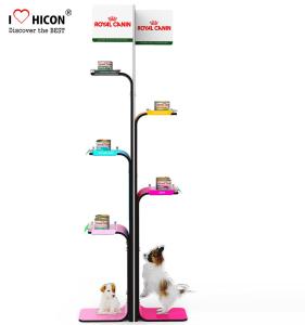 China Entice Clients Pet Shop Flooring Dispay Stands Supplier Pet Food Store Fixtures wholesale