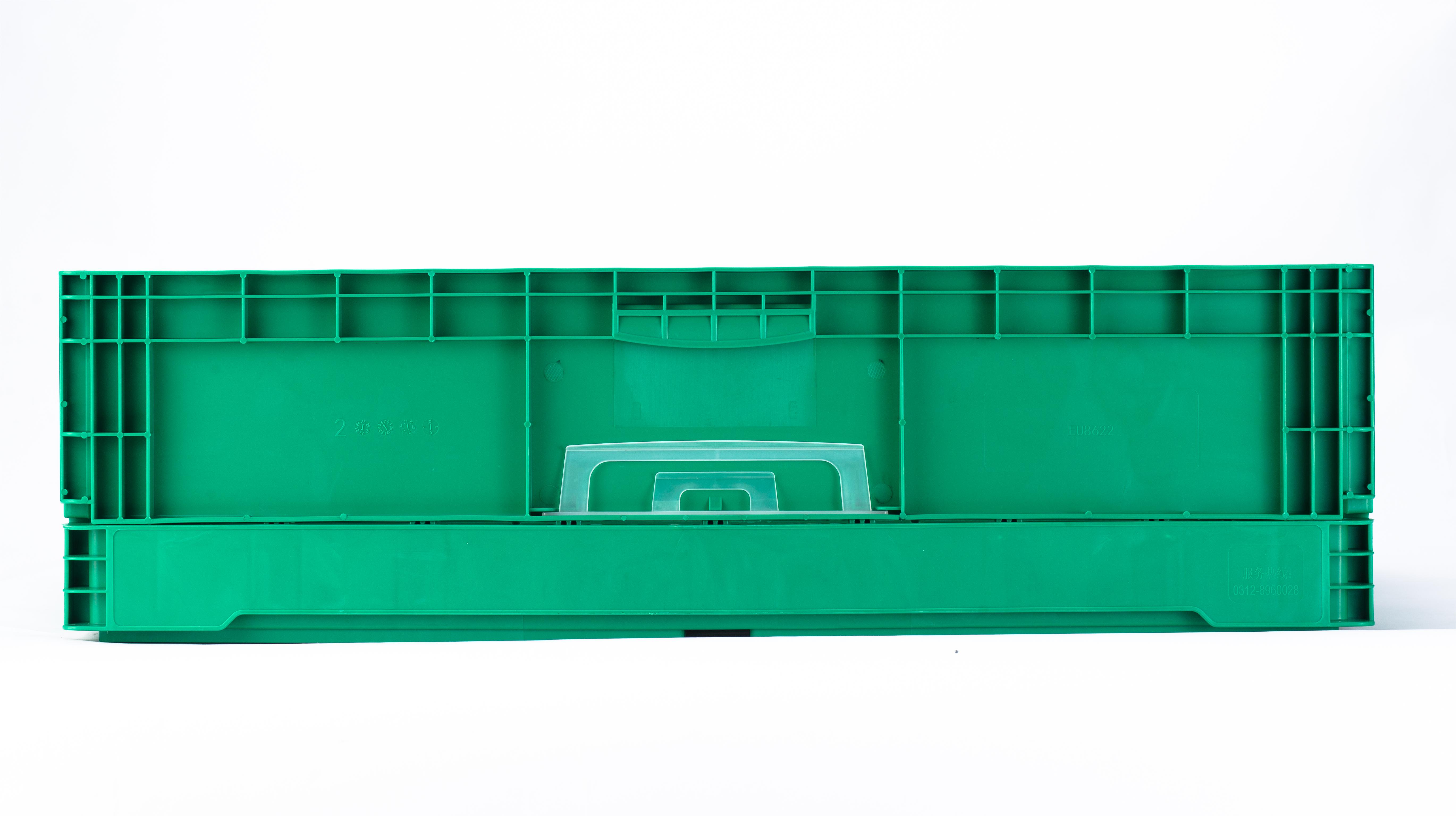 EU Industry Turnover Foldable Solid Storage Crate in Solid Box Style with Foldable Design