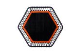 Silent Trampoline with Adjustable Handle Bar, Fitness Trampoline Bungee