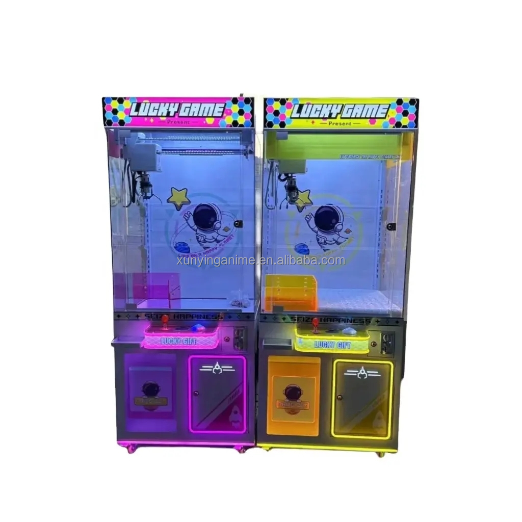 Custom Mini Super Claw Crane Machine Designed for Arcade Candy Game and Doll Claw