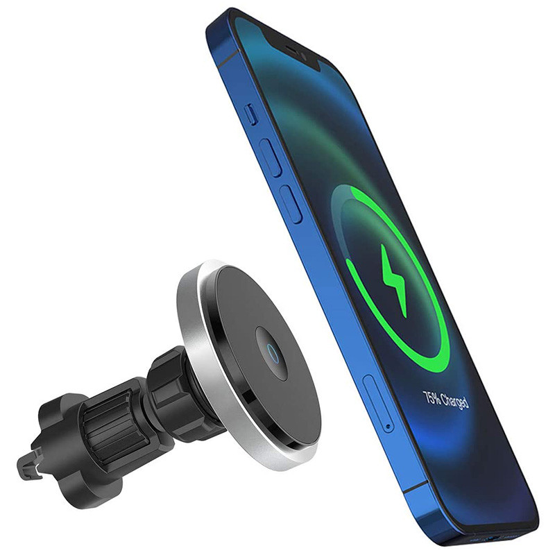 Magnetic Car Mount Wireless Charger 15 Watt 7.5W Compatible With MagSafe