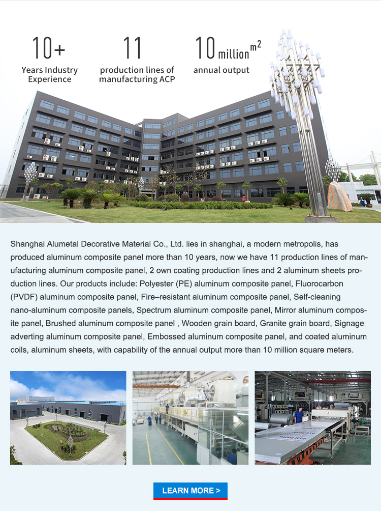 Alumetal 2mm 3mm 4mm 5mm 6mm ACM Alucobond Aluminium Cladding ACP Sheet 4x8 Composite Panel for Wall Panel