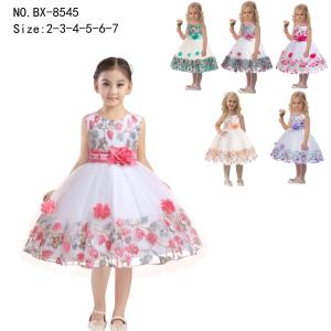 China girl's princess dress evening dress wear party dress ready goods ready to ship stock 127 wholesale