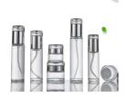 Hot Stamping Printing Cosmetic Pump Bottle Skincare Bottles And Jars