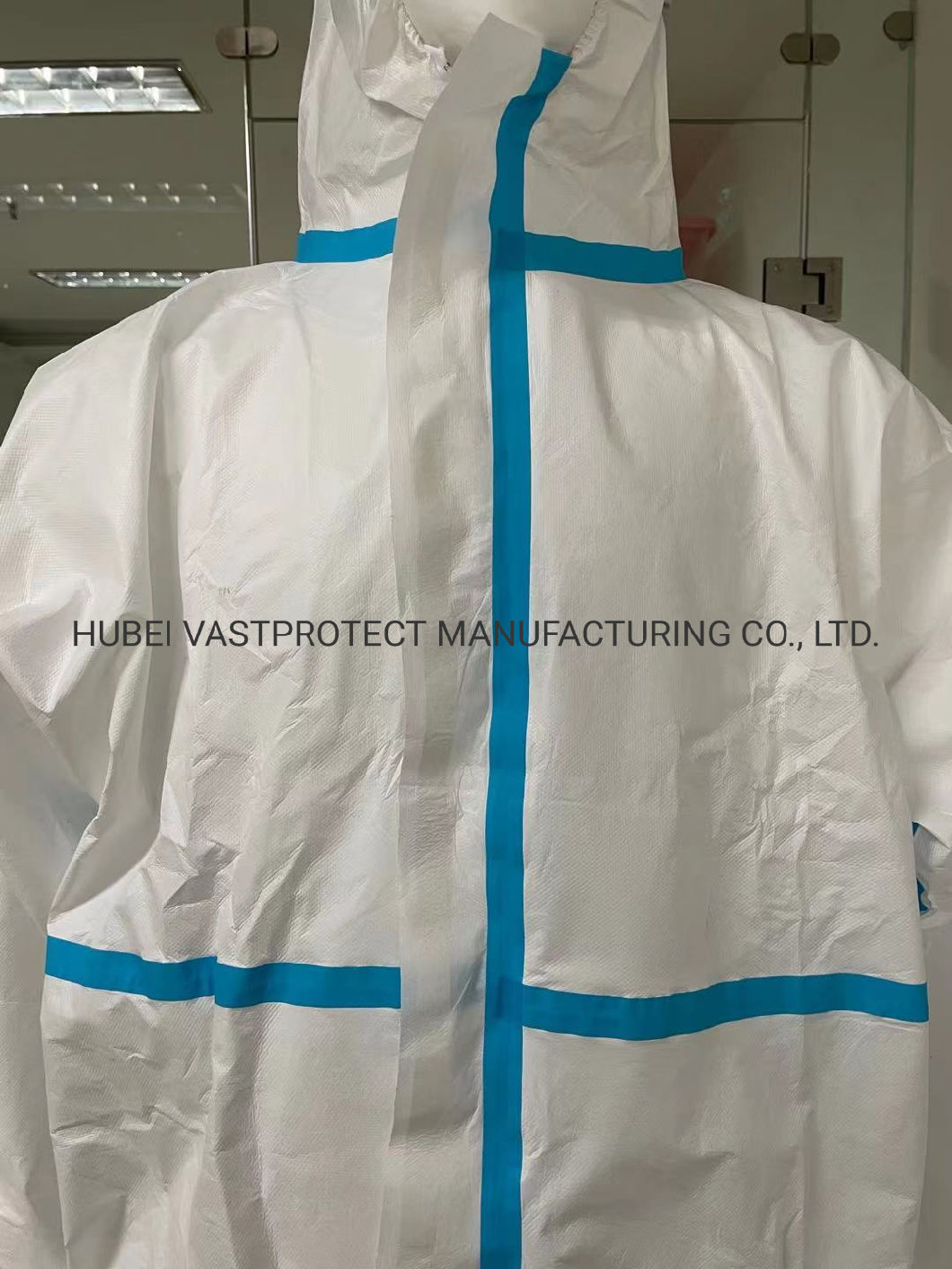 Type 4 5 6 Heat Sealed Tape Seam Disposable Microporous Coverall with CE Approved