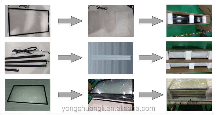 3mm Glass DIY IR Touch Frame 15.6 Inch Multi Touch Screen Panel