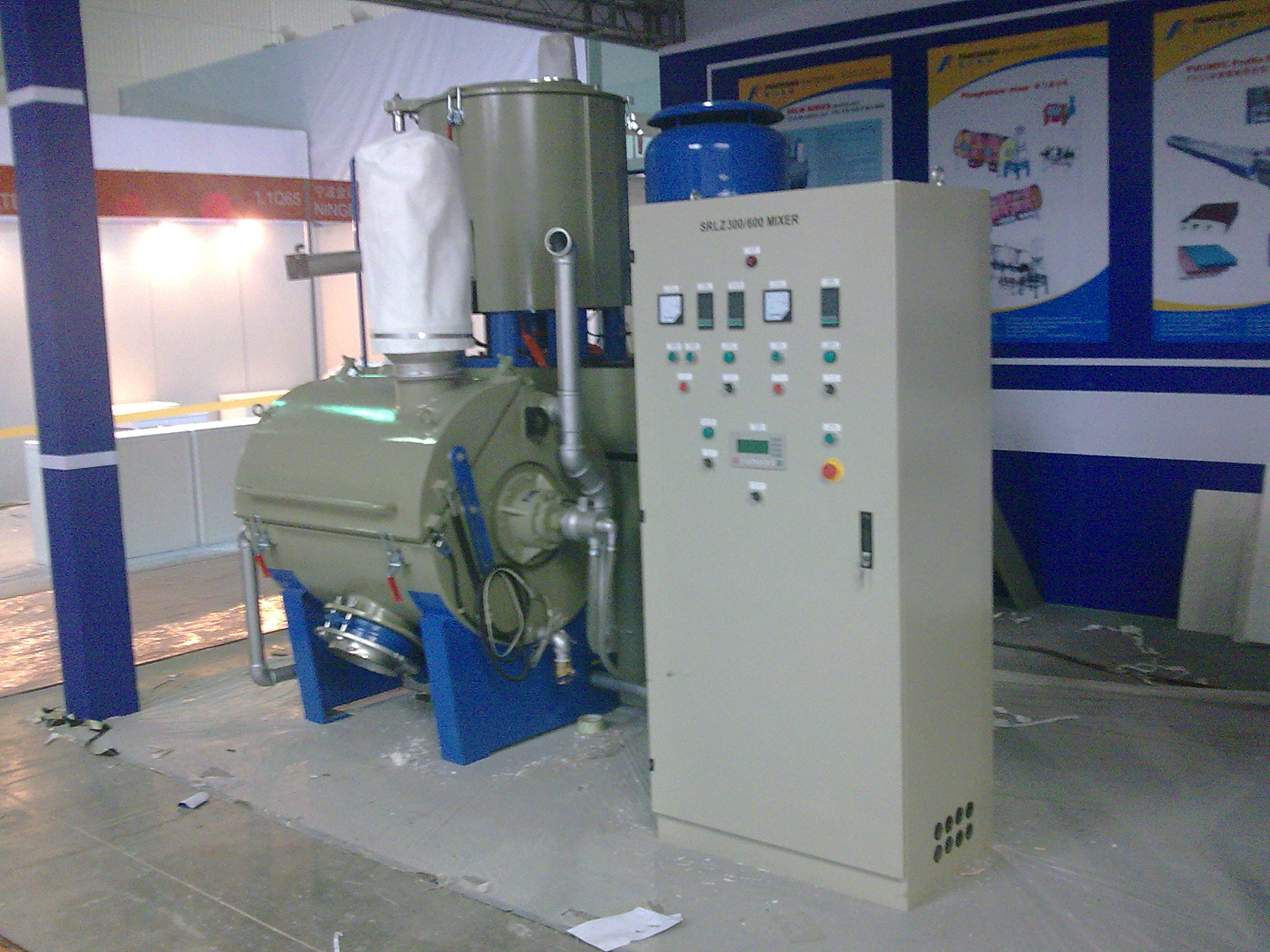 Industrial PVC Mixer Machine High Throughput Rates Compact New Design