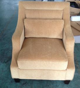 China Hotel fabric lounge chair,single sofa LC-0004 wholesale