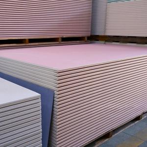 China Heat Resistant 12mm Fire Rated Plasterboard For Drywall Ceiling wholesale