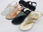 T Shape sequin Fashion Thong Women Flat Size 36-41 Women Jelly Flip Flops Sandal