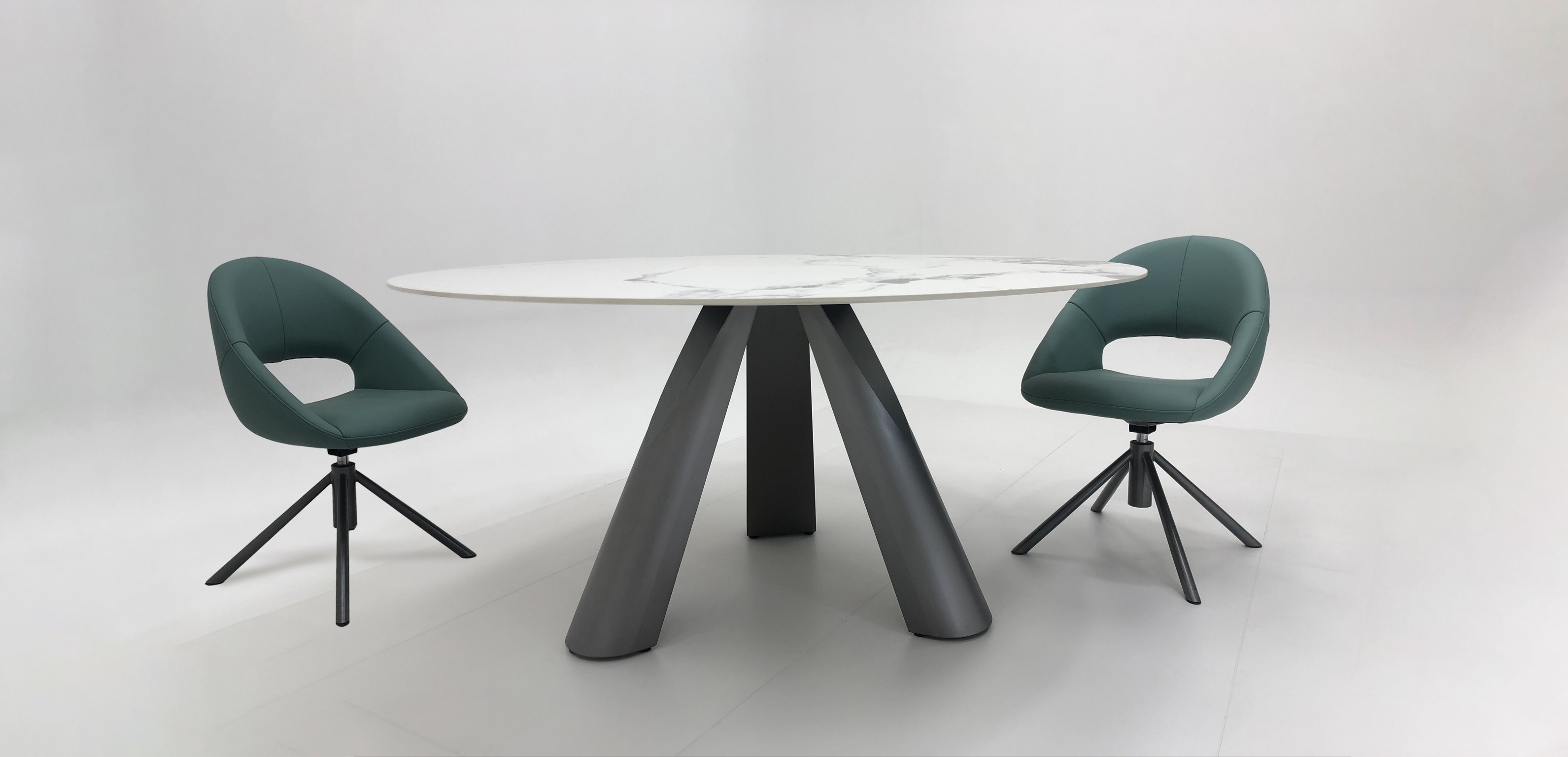 Foshan Furniture Modern Rectangular Italian Luxury Marble Dining Table Set 6 Chairs 8 Seaters