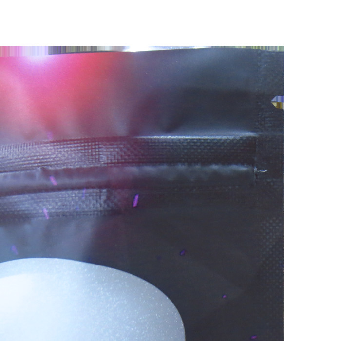 Stand up resealable smell proof foil zipper bags with custom printing