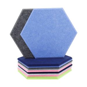 China Sound Absorbing Wall Hexagonal Acoustic Panels 130mmx150mm wholesale