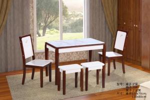 China Solid Wood Chair Rack Modern Dinette Sets Smooth Edges Dust Resistant wholesale