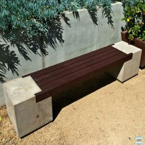 China Lightweight Outdoor Concrete Furniture Concrete Side Table Bench Manufacturer wholesale