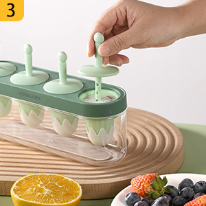 Food Grade Homeuse DIY Ice Cream Popsicle Molds Silicone Ice Cream Mould