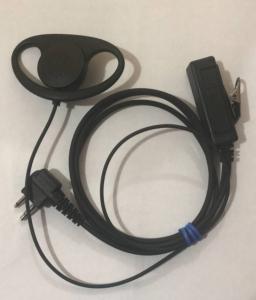 China D Earphone Earpiece Headset Mic for Motorola Radio Security 2 Pin Walkie Talkie wholesale