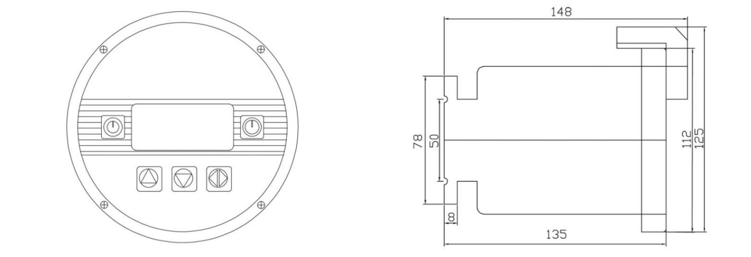 Divided Type Carbon Steel Electromagnetic Flow Meter DN15