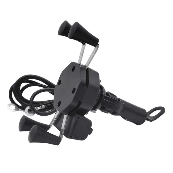 Quality ODM 2A Bike Handle Mobile Stand , 360 Degree Motorcycle Mirror Phone Mount for sale