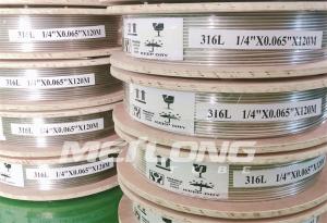 China Stainless Steel 316L Capillary Line Control Line Coiled Tubing wholesale