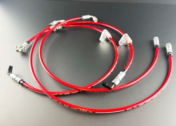 1/8'' SS Braided PTFE Brake Hose ATV Motorcycle Hydraulic Brake Line