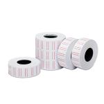 Red Line Price Tag Sticker Roll White Price Gun Paper Roll