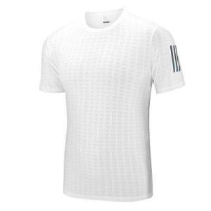 China Laser Perforated 97%Polyester Men'S Athletic Clothing Round Neck Collar Shirt wholesale