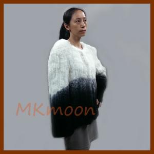 China knitted Rabbit fur coat -MKL102# wholesale