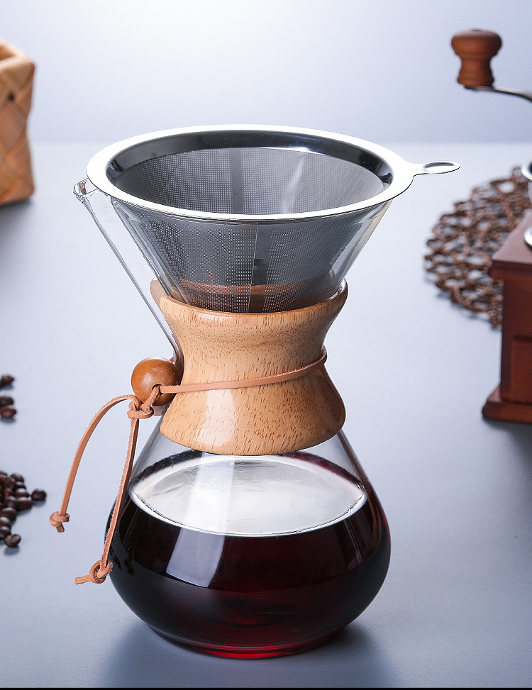 Custom Pour Over Coffee Pot Carafe 1000ml 34oz Coffee Dripper Brewer Pot