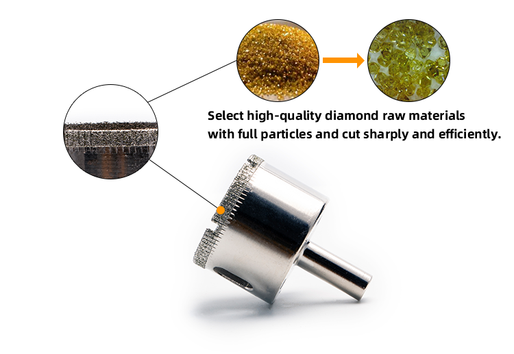 Electroplated Diamond Hole Saws For Ceramic Granite Drilling