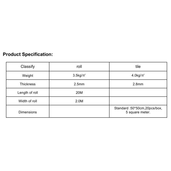 High Strength Woven Vinyl Flooring , 2m Width Woven Pvc Flooring