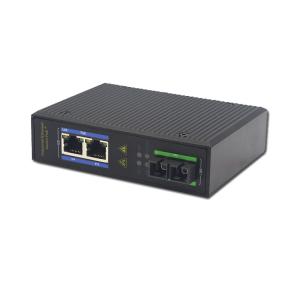 China Unmanaged Industrial Gigabit POE Switch 1 Fiber Port 2 UTP Port wholesale