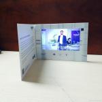 Landscape Christmas LCD Invitation Card Magnetic Switch With USB Port