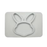 Non Slip Lovely Animal Design BPS Free Baby Silicone Plate Mint Purple Grey