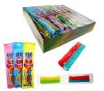 Soft Chewy Gummy Candy Double Stick Fruit Flavored With Center Filled