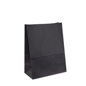 China Retail Clothing Shopping Packaging Gift Paper Bag With Handle Custom Logo Printed Black wholesale