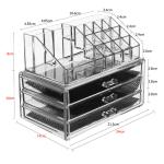 Makeup Organizer Clear Acrylic Cosmetic Storage Drawers Transparent Jewelry