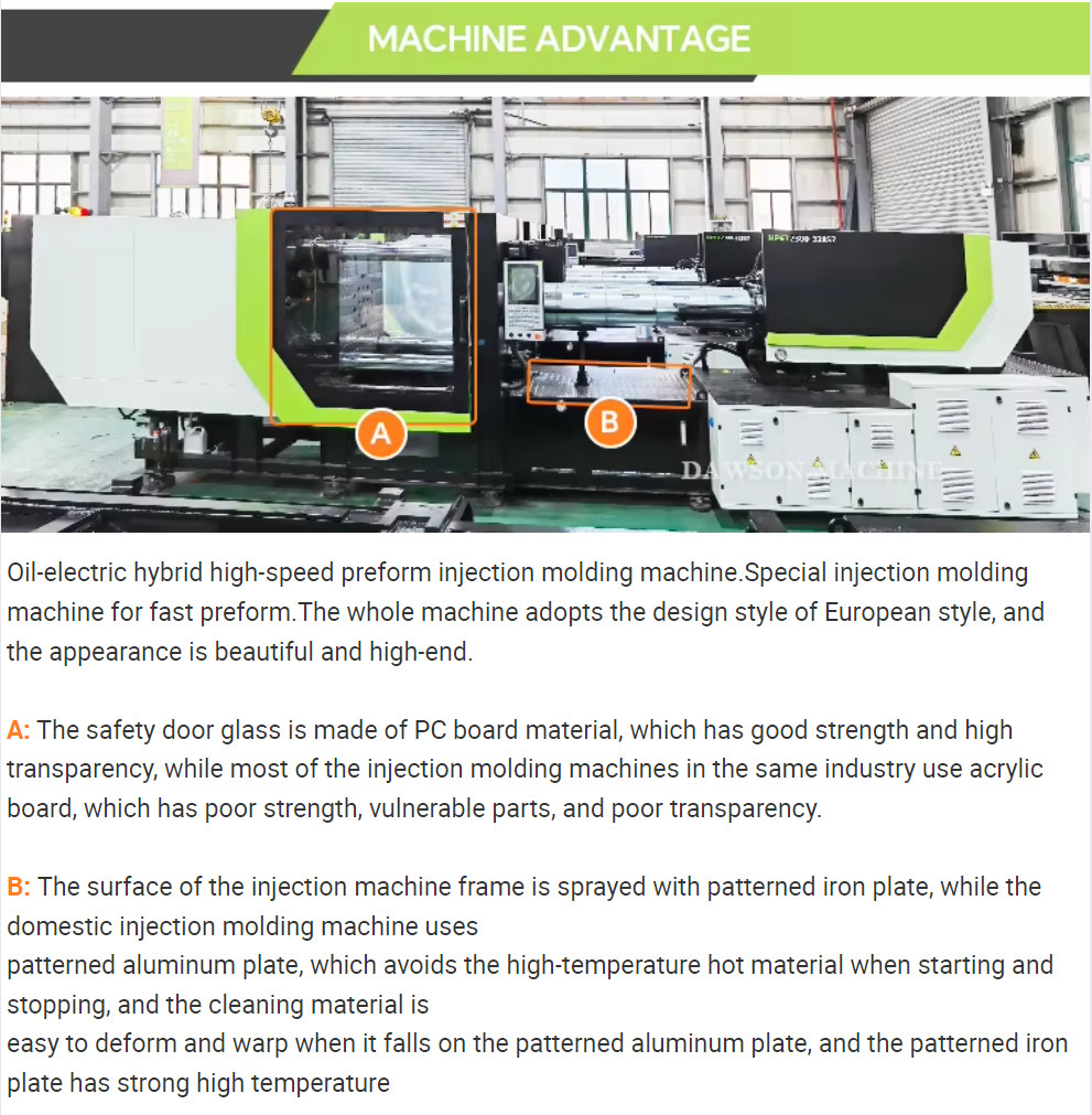 Leading Supplier Efficient Innovative Injection Molding Machinery for PET Pesticide Preforms