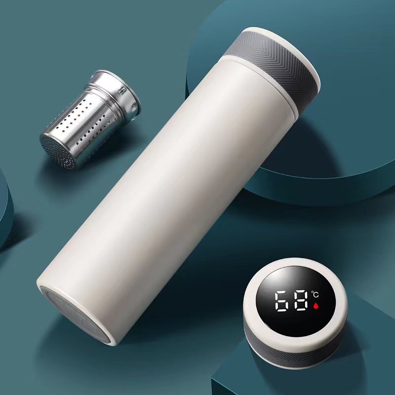 Double Walled Vacuum Insulated Water Bottle With LED Temperature Display