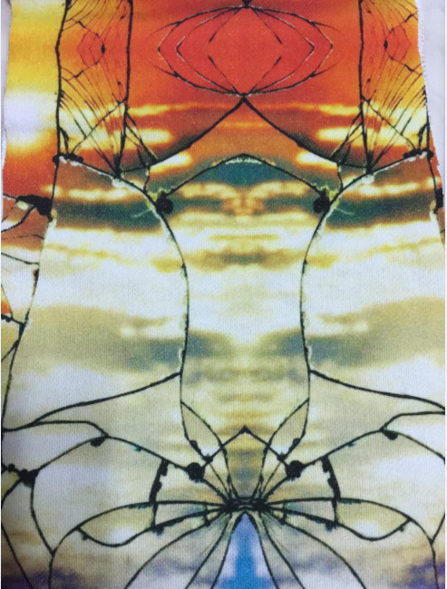 New product ! Retro design superior quality andgood handfeel print Interloop knitted fabric