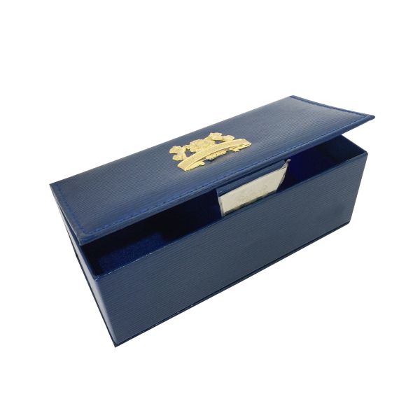 Recyclable Luxury Gift Boxes High End Blue Rigid Cardboard Packaging Boxes
