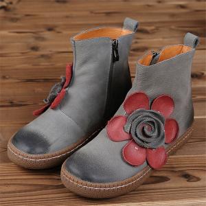 China S013 Short boots women's autumn and winter Huizu beautiful explosion models women's shoes, women's boots, flowers, wholesale