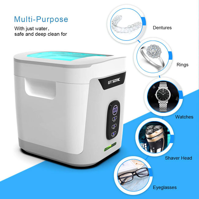 1300ML Big Capacity Household Ultrasonic Cleaning Machine Button Control Detachable Tank