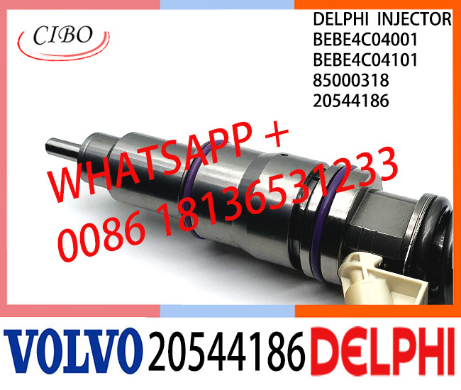 20544186 Common Rail Fuel Diesel Injector BEBE4C04001 BEBE4C04101 20544186 85000318 E1 for VOL 16 LITRE TRUCK