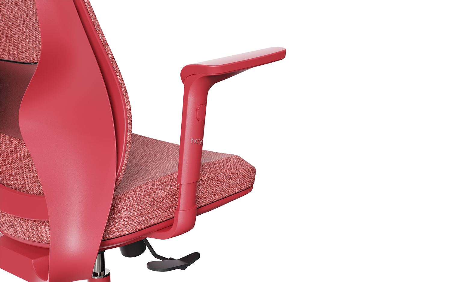 Enhance Your Workspace High Back Executive Red Mesh Office Chair with Lumbar Support