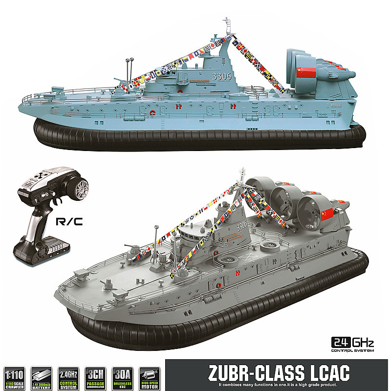 Remote Control Air Cushion Ship 2.4GHz Toy for Kids and Adults in Swimming Pools