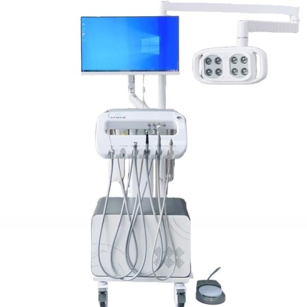Dental Clinic Dental Trolley With PC And Oral Camera Unique Mobile Dental Unit