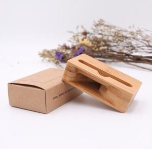 China Bamboo Wood Speaker Amplifier Holder , Mini Cell Phone Portable Speaker wholesale
